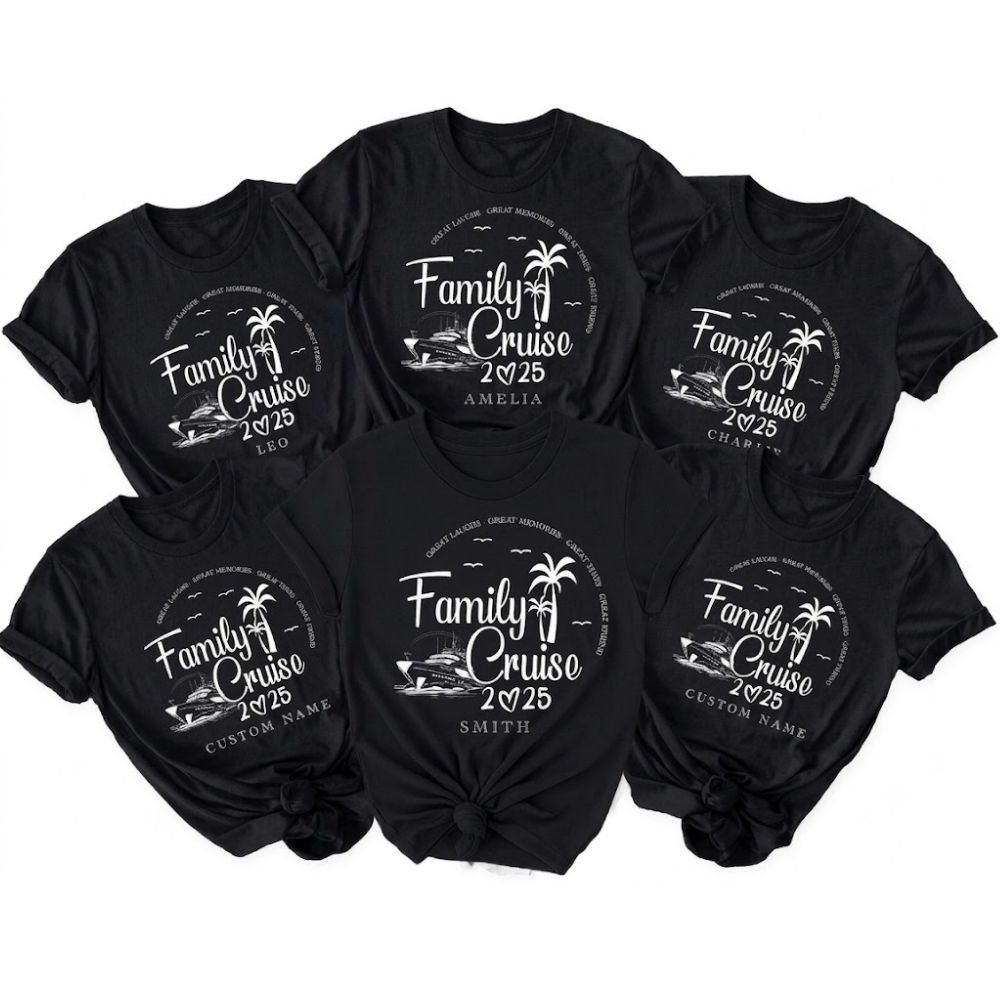 Personalized Family Cruise Matching T Shirt, Custom Cruise Vaation Family Shirts ET1240