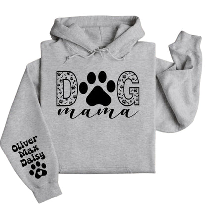 Custom Dog Mama Hoodie, Custom Dog Mom Hoodie 2D0515