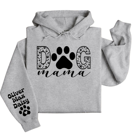Custom Dog Mama Hoodie, Custom Dog Mom Hoodie 2D0515