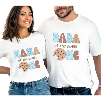 Sweet One Cookie Custom First Birthday Matching T-Shirt For Family, Custom 1st Birthday Matching Family Shirts ET0344