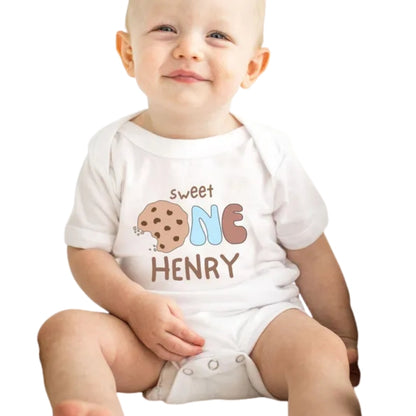 Sweet One Cookie Custom First Birthday Matching T-Shirt For Family, Custom 1st Birthday Matching Family Shirts ET0344