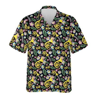 Tropical French Horn Hawaiian Shirt For Men Women, French Horn Hawaiian Shirts For Instrumentalist HE0330