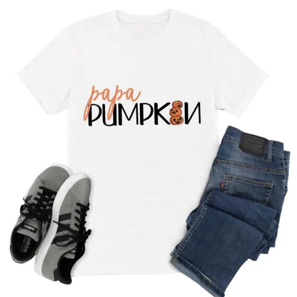 Daddy Pumpkin Mama Pumpkin Custom Family Halloween Matching Shirts, Personalized Matching Family Halloween Shirts  ET0618