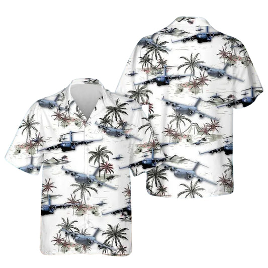 Air Force Tropical Hawaiian Shirt For Men, Airplane Hawaiian Shirts For Veteran HE0144