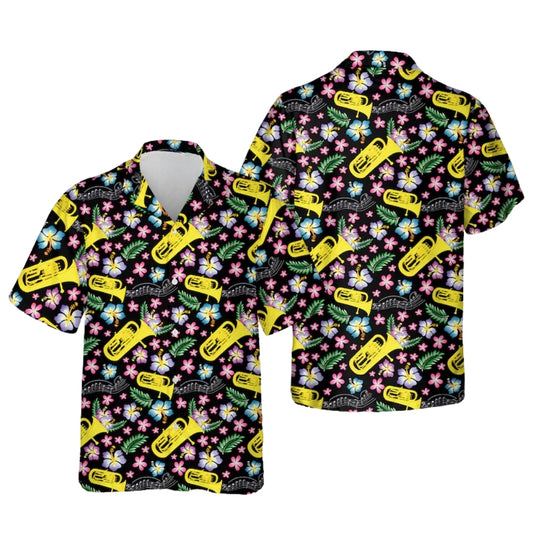 Tropical Euphonium Hawaiian Shirt Men And Women, Euphonium Hawaiian Shirts For Musician HE0332
