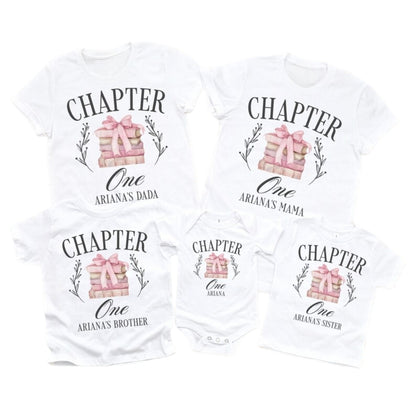 Chapter Two Custom 2nd Birthday Book Family Matching T Shirt, Custom Family Birthday Shirts ET0620