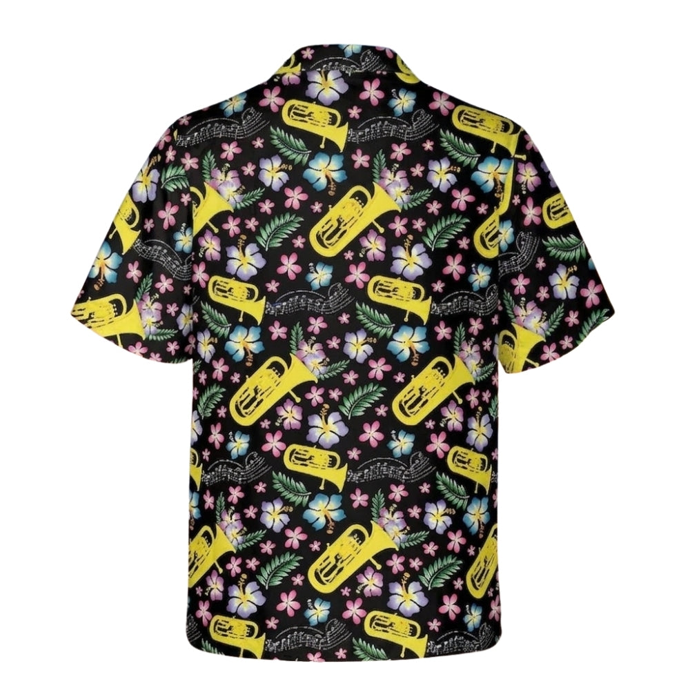 Tropical Euphonium Hawaiian Shirt Men And Women, Euphonium Hawaiian Shirts For Musician HE0332