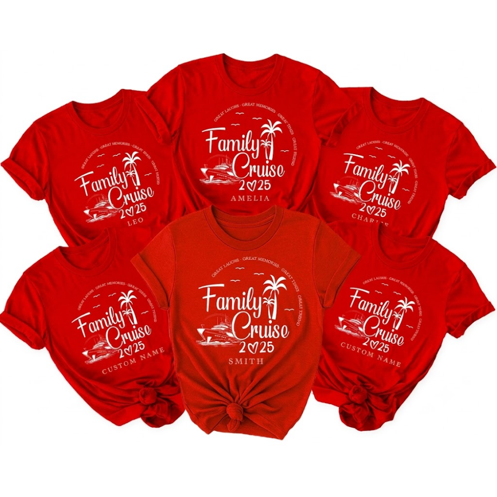 Personalized Family Cruise Matching T Shirt, Custom Cruise Vaation Family Shirts ET1240