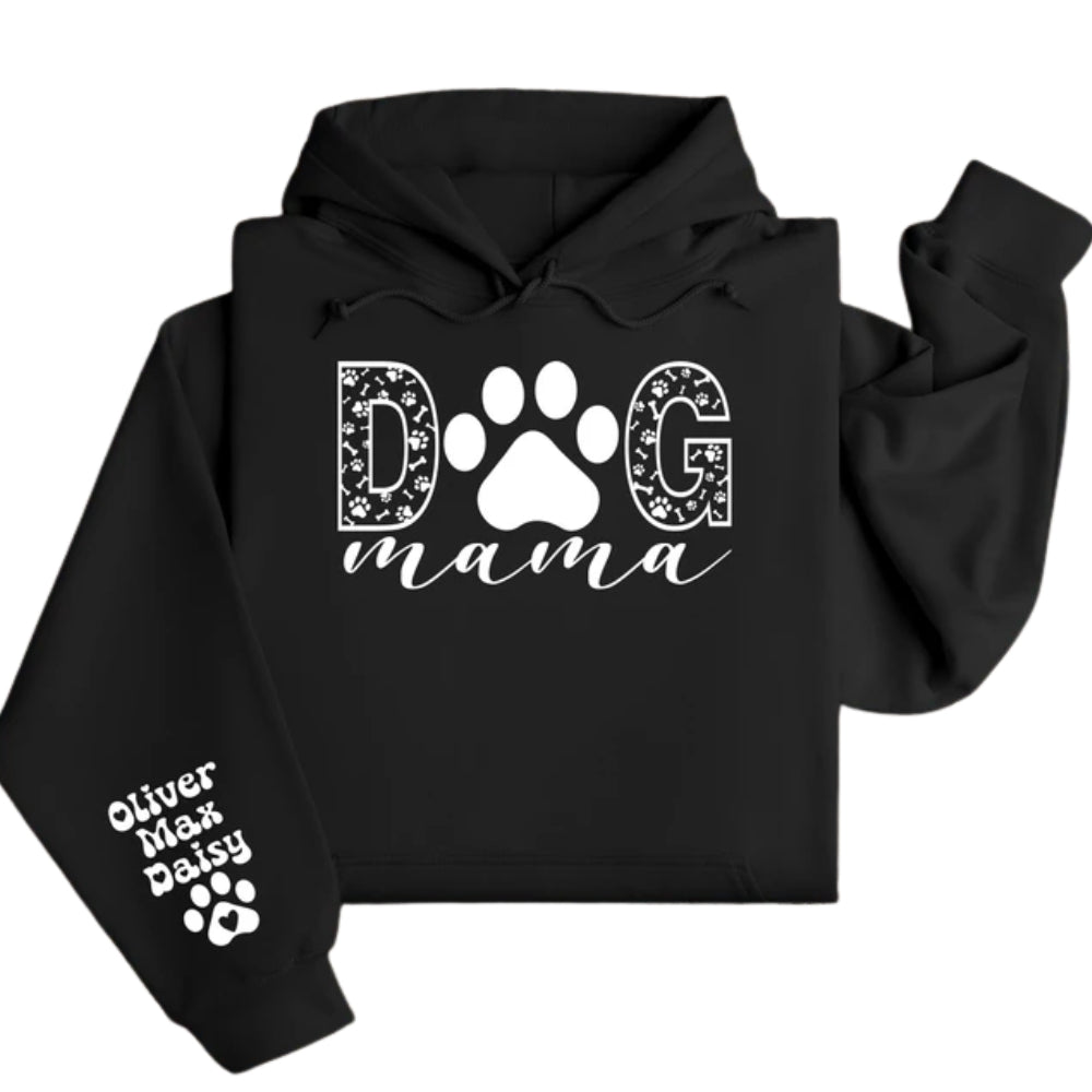 Custom Dog Mama Hoodie, Custom Dog Mom Hoodie 2D0515