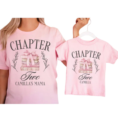 Chapter Two Custom 2nd Birthday Book Family Matching T Shirt, Custom Family Birthday Shirts ET0620