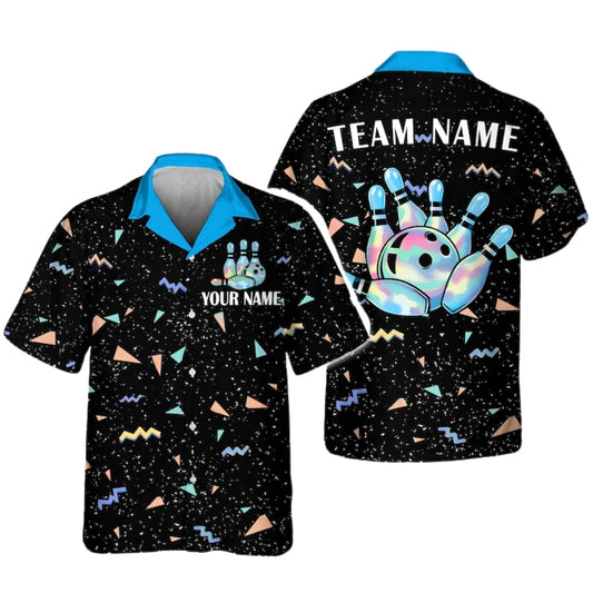 Custom Retro Bowling Hawaiian Shirt For Men Women, Custom Retro Bowling Team Shirts BE0178