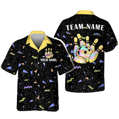 Custom Retro Bowling Hawaiian Shirt For Men Women, Custom Retro Bowling Team Shirts BE0178
