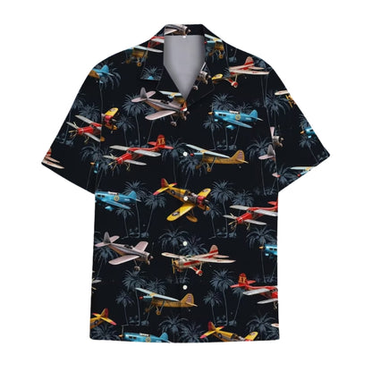Tropical Aircraft Hawaiian Shirt For Men, Aircraft Plane Hawaiian Shirts HE0117