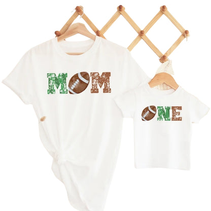Matching Football First Birthday Family T Shirts, 1st Birthday Football Shirts For Family ET0349