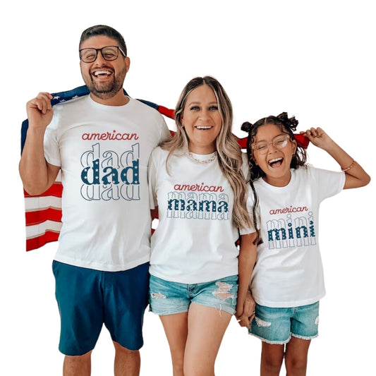 Custom Matching 4th Of July Family T Shirts, Personalized Matching Family Fourth Of July Shirts ET0623