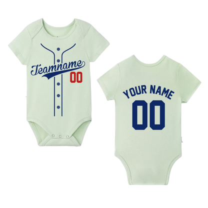 Personalized Baby Baseball 3D Bodysuit, Custom Name & Number Baseball Baby Bodysuit BB0318