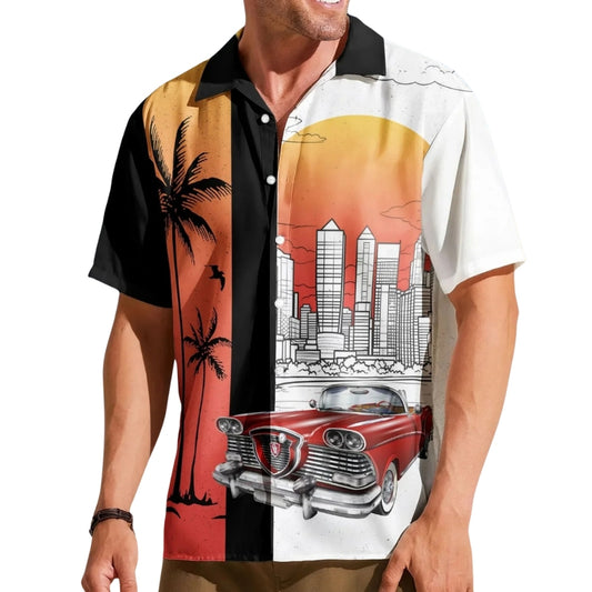 Cusstom Car Photo Retro Hawaiian Shirt For Men Women, Custom Car Hawaiian Shirt With Photo HE0413
