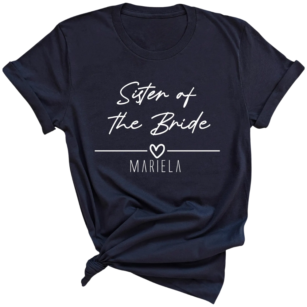 Custom Name Bridesmaid Mother Of The Bride Matching T Shirt, Custom Bridal Shower Party Matching Shirts ET1030