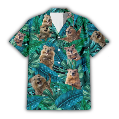 Quokka Tropical Hawaiian Shirt Men Women, Quokka Hawaiian Shirt HE0924