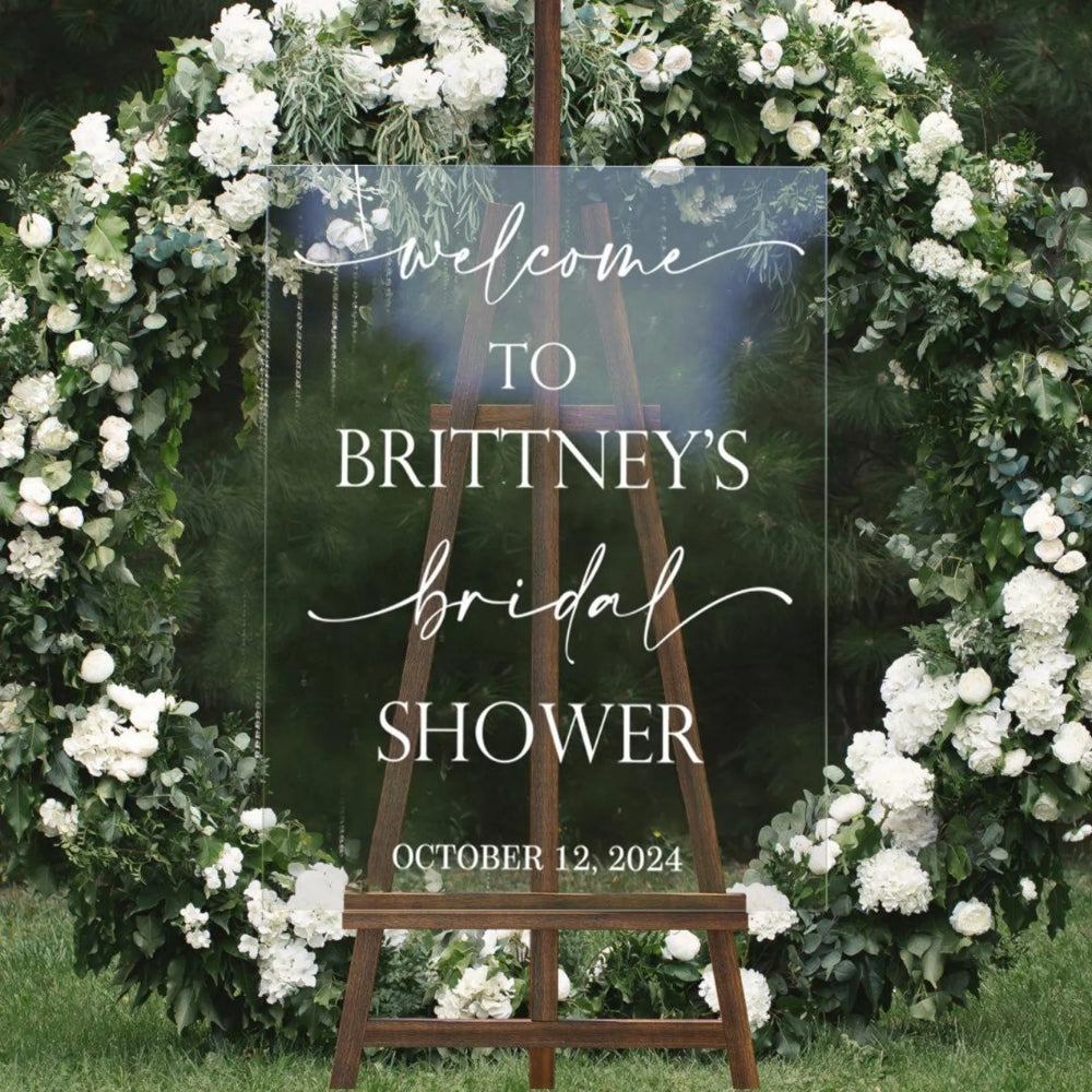 Custom Minimalist Welcome To Bridal Shower Sign, Custom Bridal Shower Sign WD0094