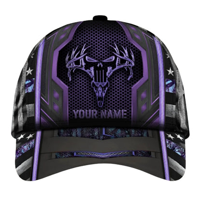 Custom Deer Skull 3D Printed Baseball Cap, Custom Deer Hunting Hats CP0437