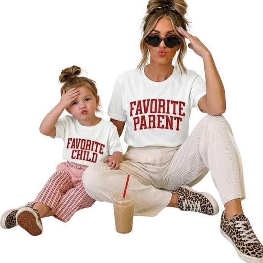 Favorite Parent Favourite Child Matching Mommy And Me T Shirts, Matching Funny Family Shirts ET0625