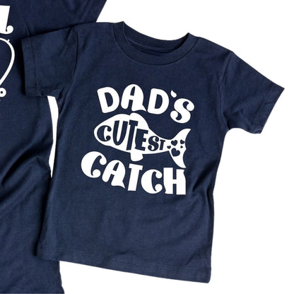 Reel Cool Dad Dad's Cutest Catch Father And Son Matching T Shirt, Daddy And Baby Fishing Shirts ET0938