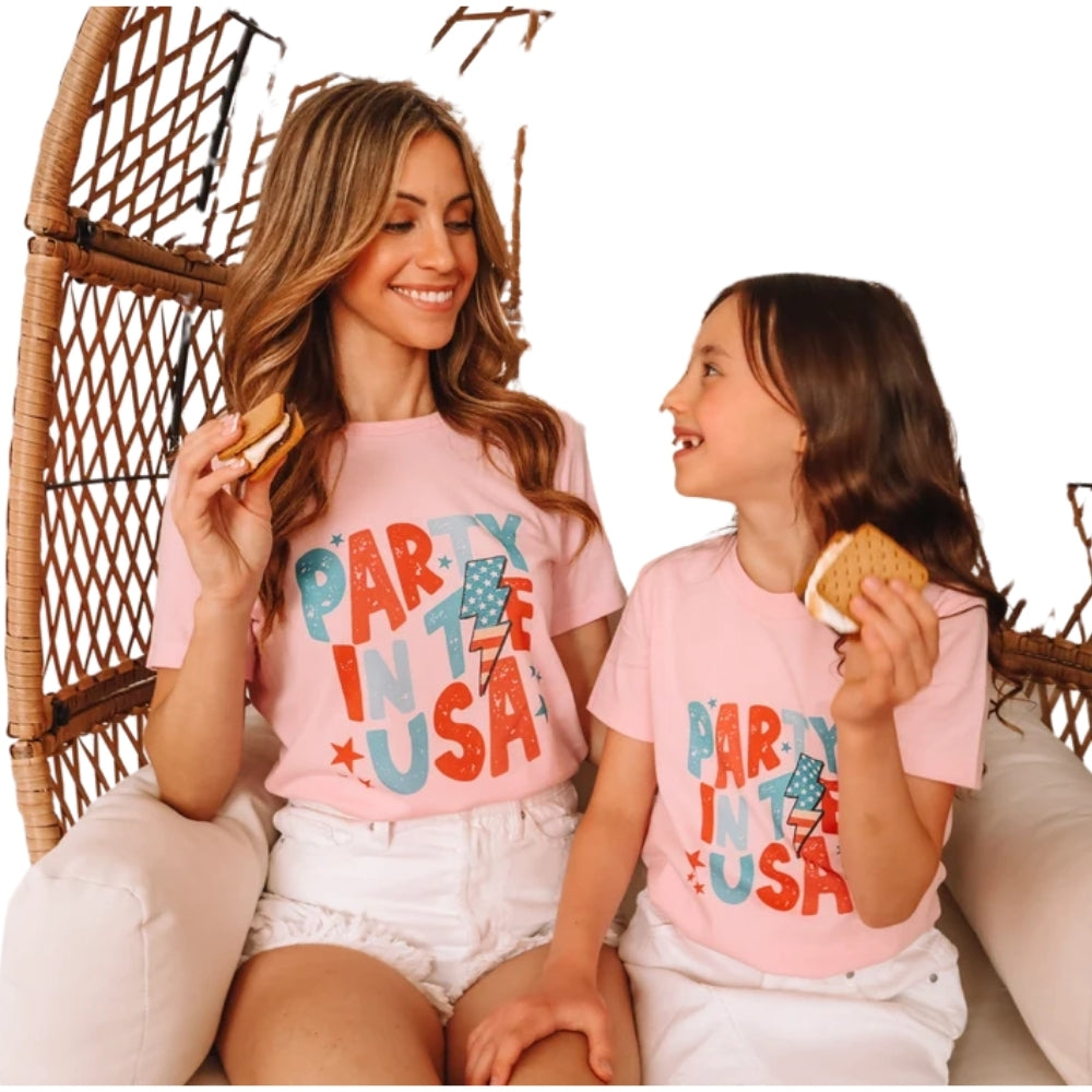 Party In The USA Matching 4th Of July Family T Shirt, Independence Day Matching Shirts For Family ET0626