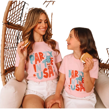 Party In The USA Matching 4th Of July Family T Shirt, Independence Day Matching Shirts For Family ET0626