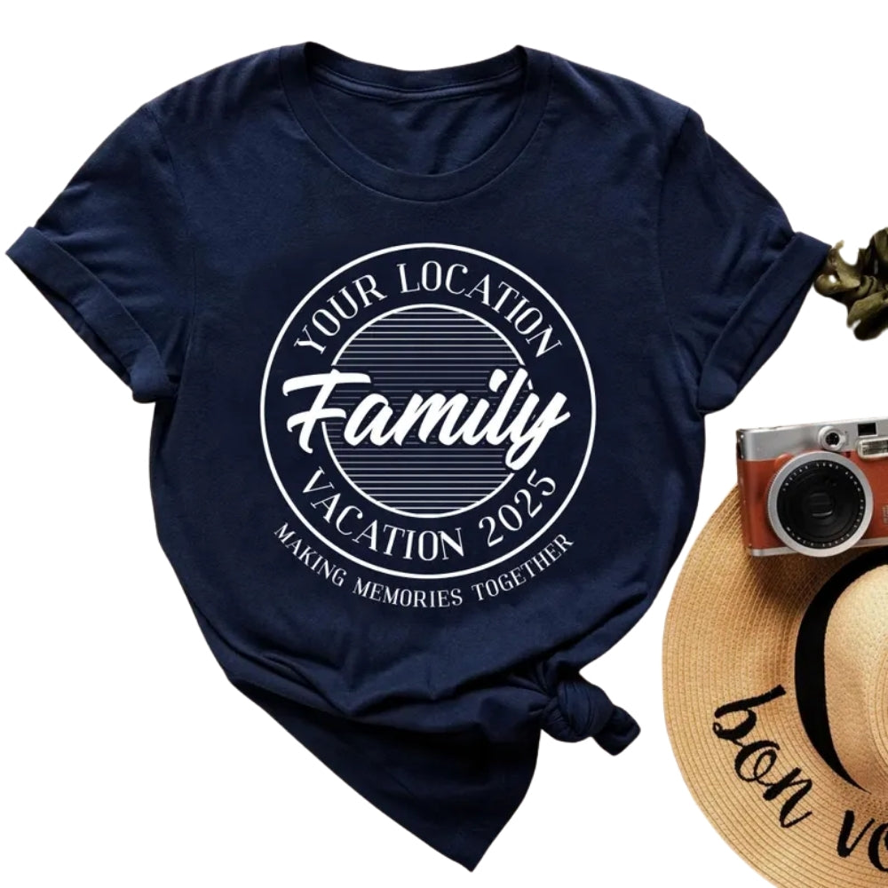 Custom Matching Vacation Family T Shirts, Custom Family Trip Matching Shirts ET0778
