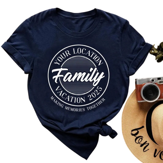 Custom Matching Vacation Family T Shirts, Custom Family Trip Matching Shirts ET0778