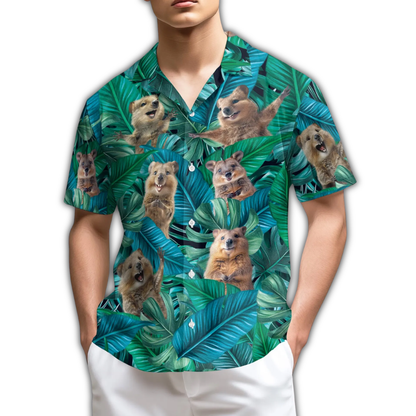 Quokka Tropical Hawaiian Shirt Men Women, Quokka Hawaiian Shirt HE0924