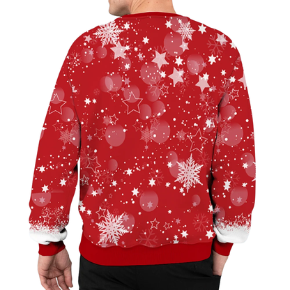 Santa Grandpa Custom Grandkids Names 3D Sweatshirt, Custom Grandfather Christmas Sweater 2D1207
