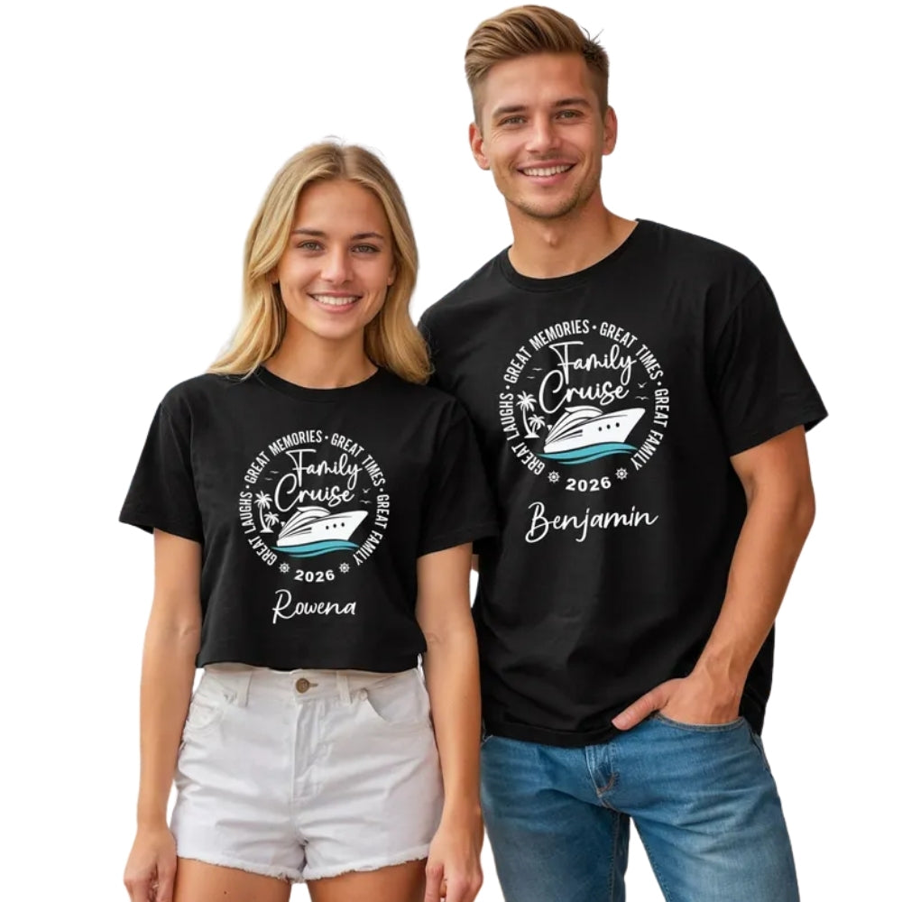 Family Cruise Custom Matching Family T Shirts, Custom Cruise Trip Family Shirts ET0228