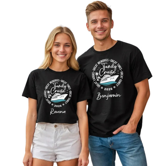 Family Cruise Custom Matching Family T Shirts, Custom Cruise Trip Family Shirts ET0228
