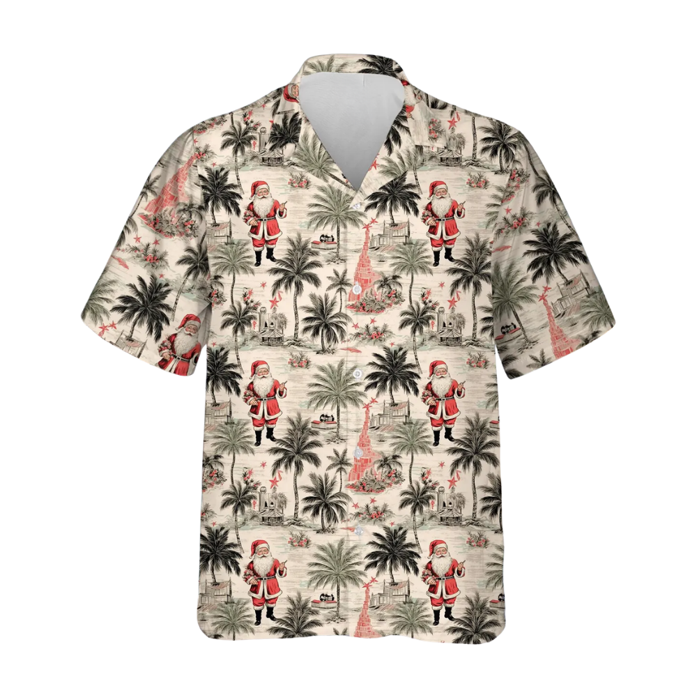 Santa Tropical Hawaiian Shirt For Men Women, Christmas Hawaiian Shirts HE0586