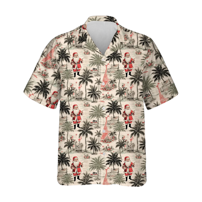 Santa Tropical Hawaiian Shirt For Men Women, Christmas Hawaiian Shirts HE0586