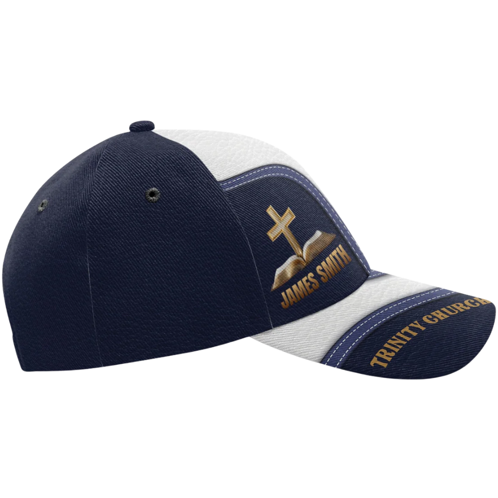 Custom Name Pastor And Church Name Baseball Cap, Personalized Pastor Appreciation Hat 3D Printed CP0582