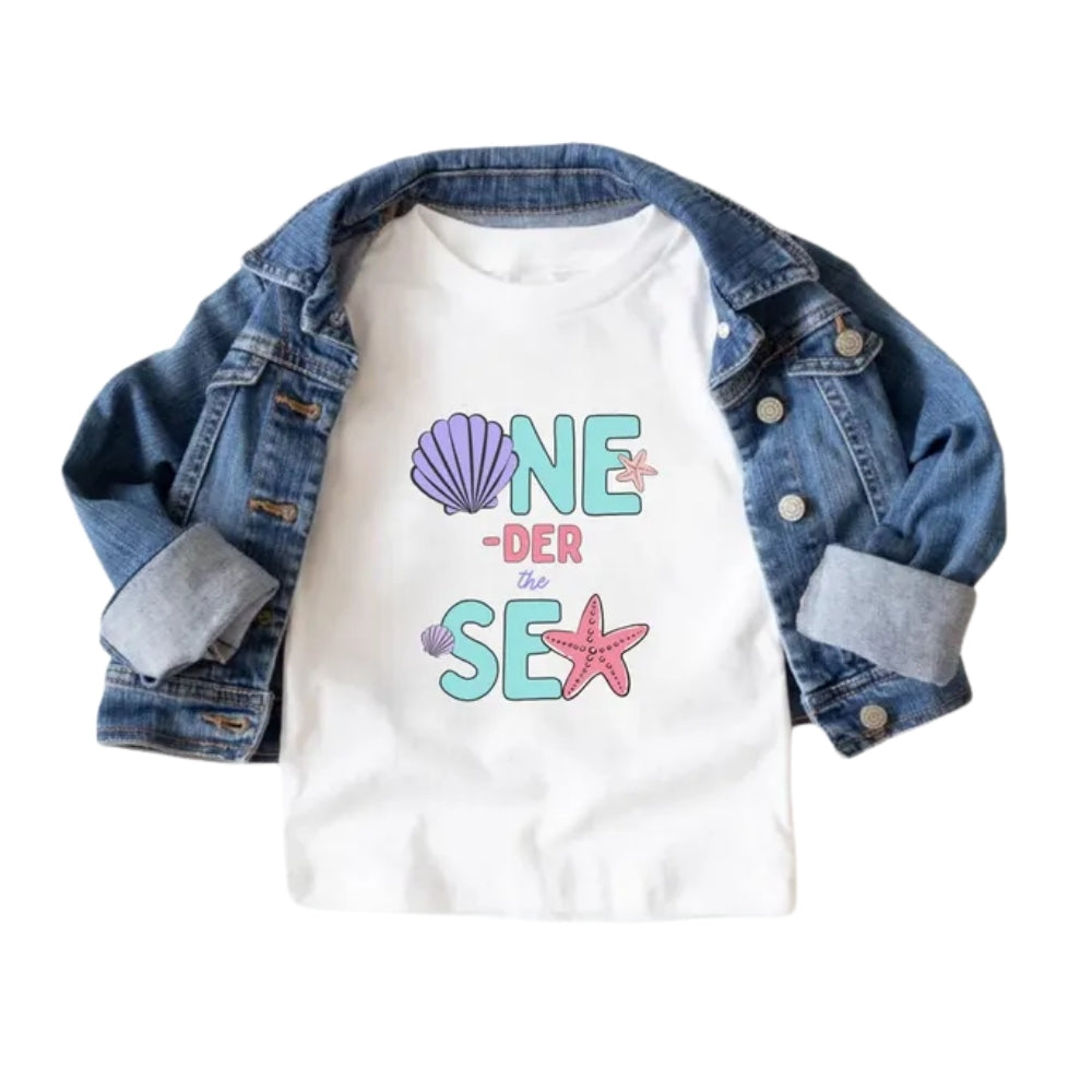 Oneder The Sea First Birthday Girl Matching Family T-Shirts, Sea 1st Birthday Family Matching Shirts ET0365