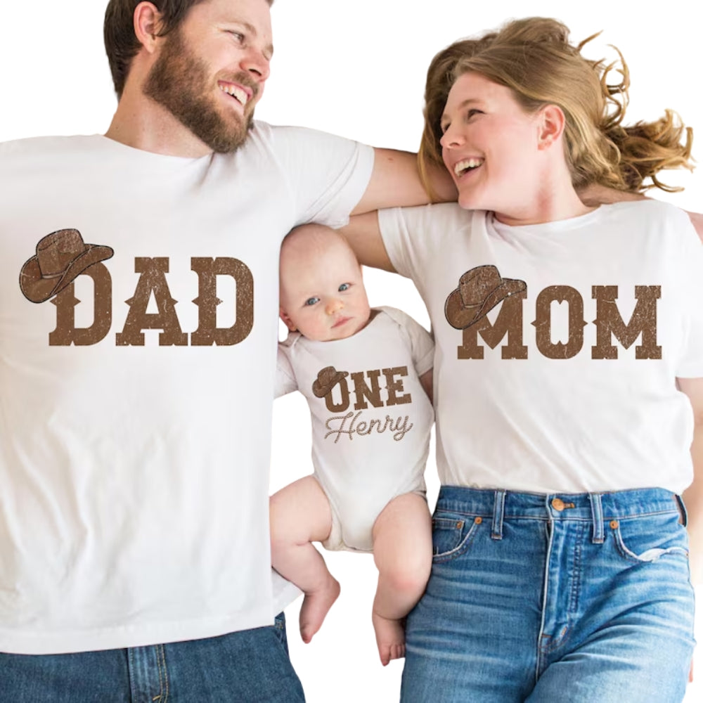 My 1st Rodeo Custom Family Birthday T Shirts, Custom First Birthday Shirts For Family ET0069