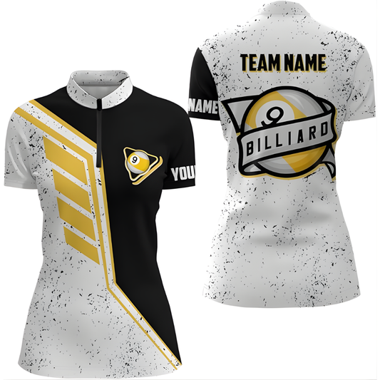Custom 9 Ball Jersey Shirts For Women, Custom 9 Ball Billiard Team Shirts BIZ0209