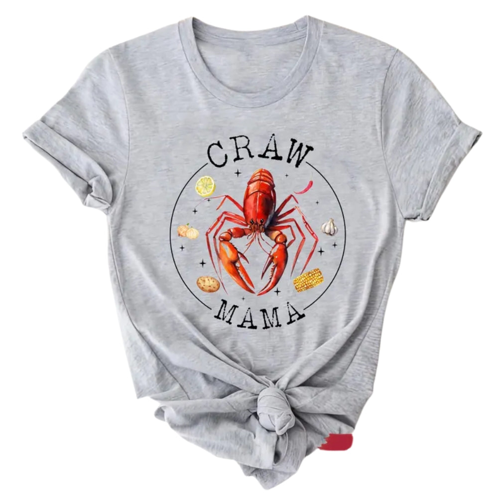 Craw Daddy Craw Mama Matching Crawfish Boil Family T Shirts, Custom Crawfish Family Shirts ET0634