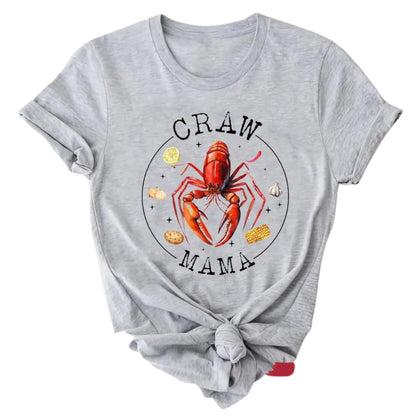 Craw Daddy Craw Mama Matching Crawfish Boil Family T Shirts, Custom Crawfish Family Shirts ET0634
