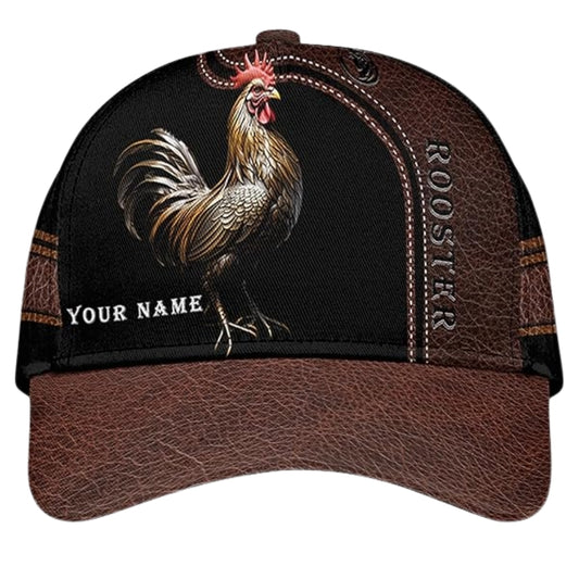 Custom Rooster 3D Baseball Cap, Custom Rooster Caps Hats For Chicken Lover CP0181