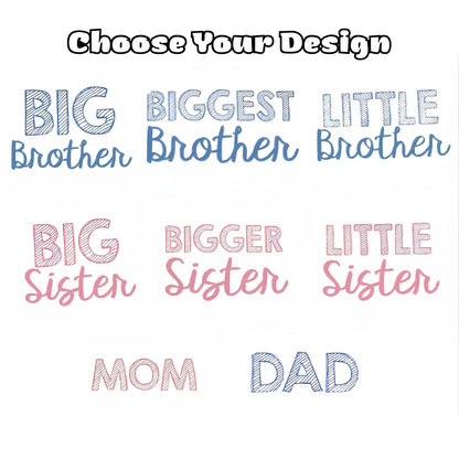 Big Brother Big Sister Matching Sibling T Shirt Family, Sibling Matching Shirts ET1013