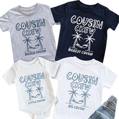 Custom Cousin Crew Beach Trip Matching T Shirt, Custom Cousin Vacation Shirts ET1267