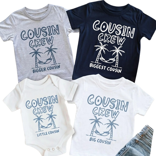 Custom Cousin Crew Beach Trip Matching T Shirt, Custom Cousin Vacation Shirts ET1267