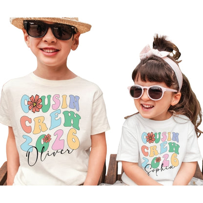 Personalized Matching Cousin Crew Family T Shirt, Custom Name Cousin Matching Shirts ET0660