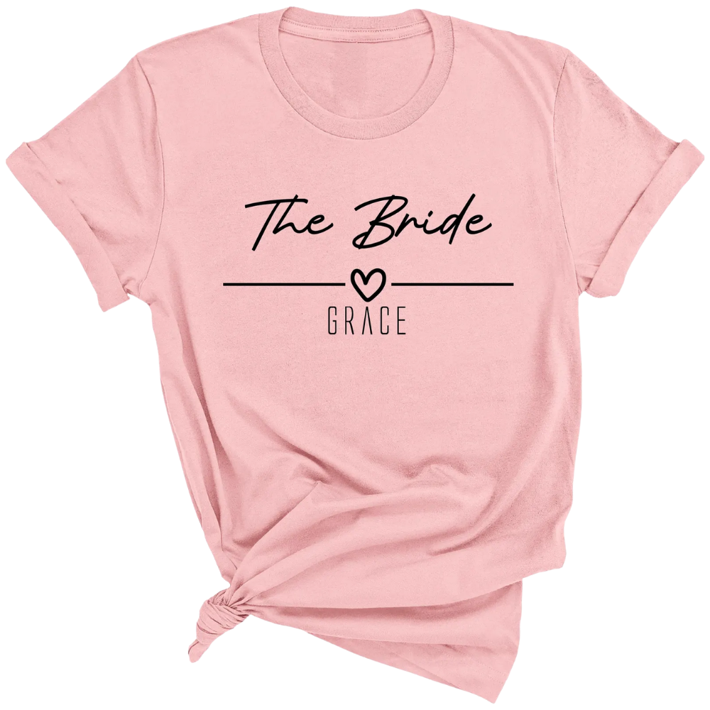 Custom Name Bridesmaid Mother Of The Bride Matching T Shirt, Custom Bridal Shower Party Matching Shirts ET1030