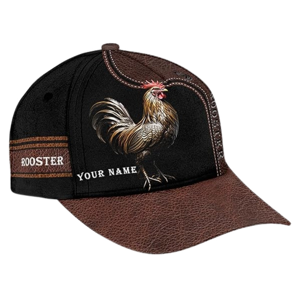 Custom Rooster 3D Baseball Cap, Custom Rooster Caps Hats For Chicken Lover CP0181